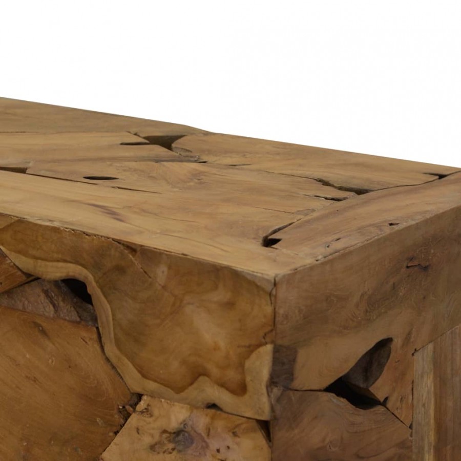 Table basse 90x50x30 cm Teck véritable Marron Table basse 90x50x30 cm Teck véritable Marron