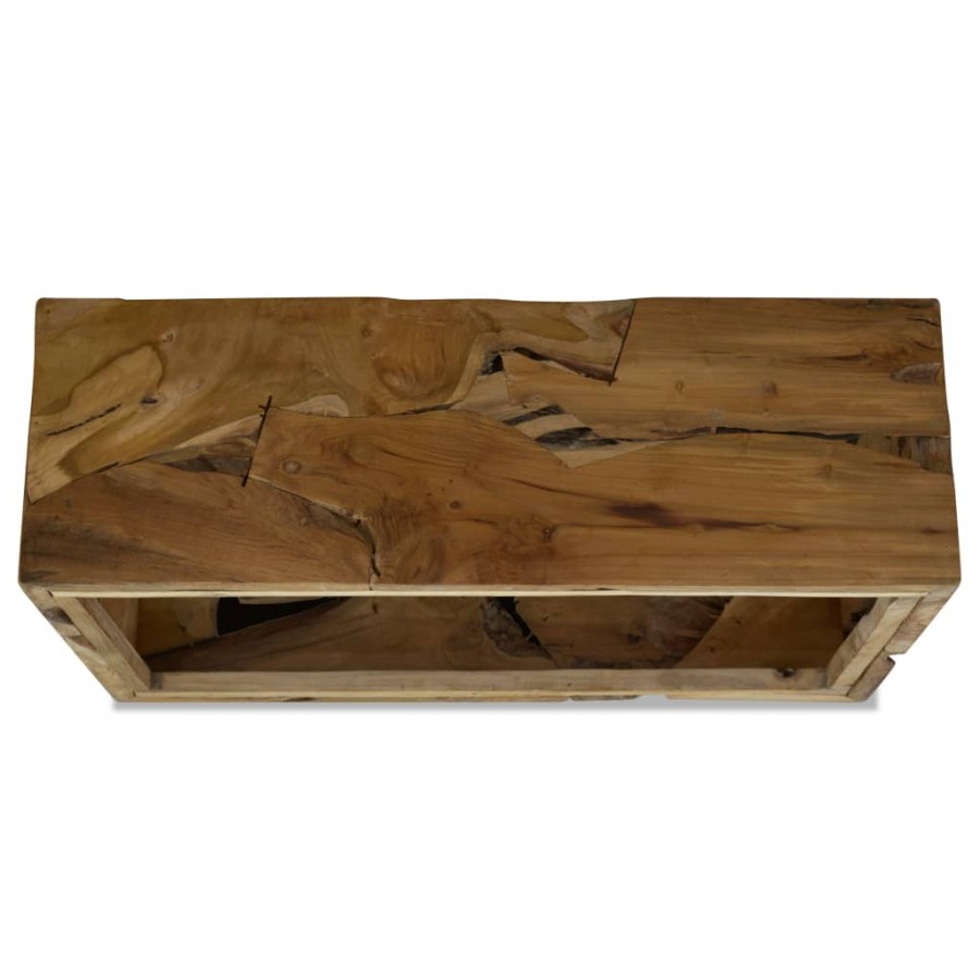 Table basse 90x50x30 cm Teck véritable Marron Table basse 90x50x30 cm Teck véritable Marron