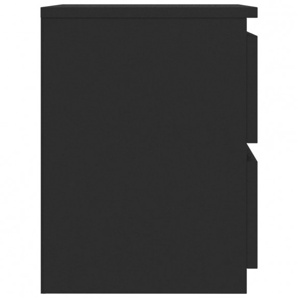 Table de chevet Noir 30 x 30 x 40 cm Aggloméré
