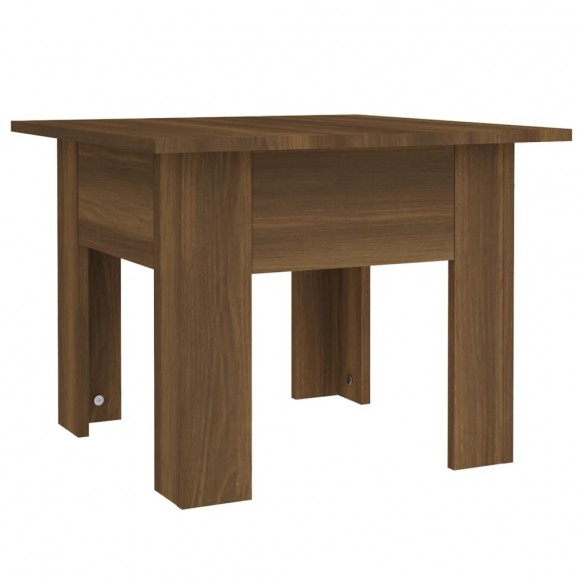 Table basse Chêne marron 55x55x42 cm Aggloméré