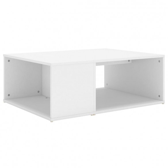 Table basse Blanc 90x67x33 cm Aggloméré