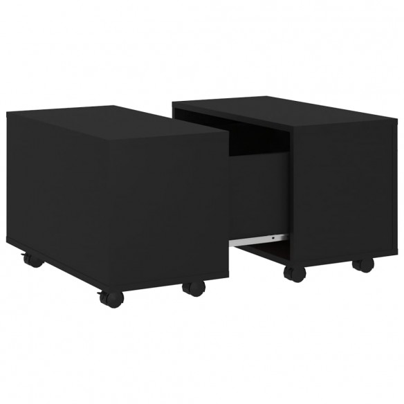 Table basse Noir 60x60x38 cm Aggloméré