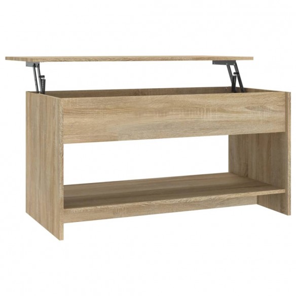 Table basse Chêne sonoma 102x50x52,5 cm Bois d'ingénierie