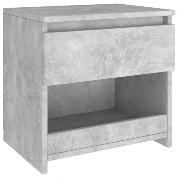 Table de chevet Gris béton 40x30x39 cm Aggloméré