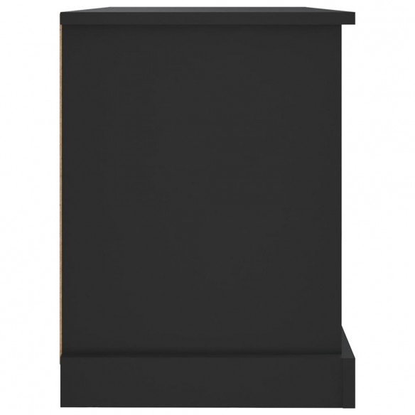 Meuble TV noir 73x35,5x47,5 cm bois d'ingénierie