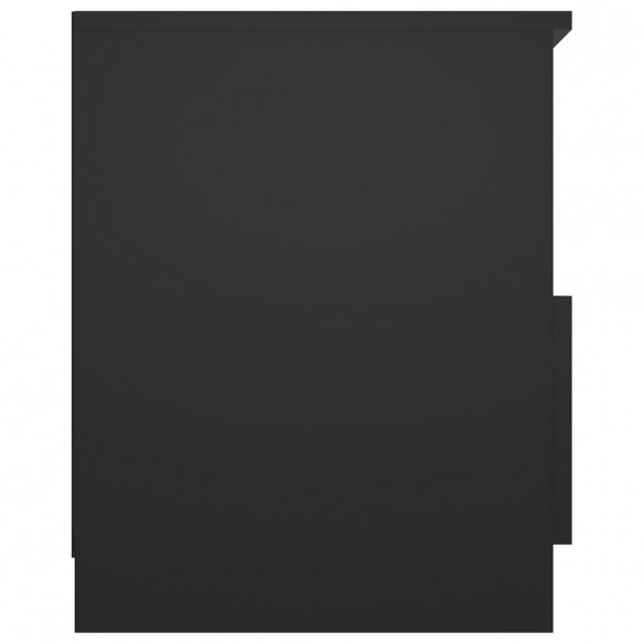Tables de chevet 2 pcs Noir 40x40x50 cm Aggloméré