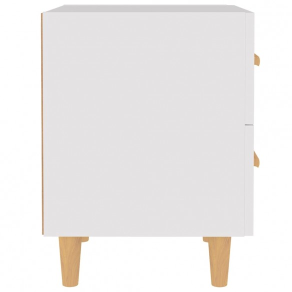 Table de chevet Blanc 40x35x47,5 cm