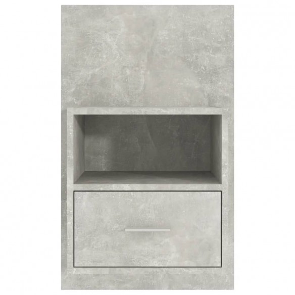 Tables de chevet murales 2 pcs Gris béton