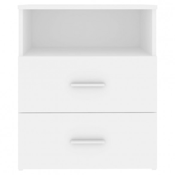 Tables de chevet 2 pcs Blanc 50x32x60 cm