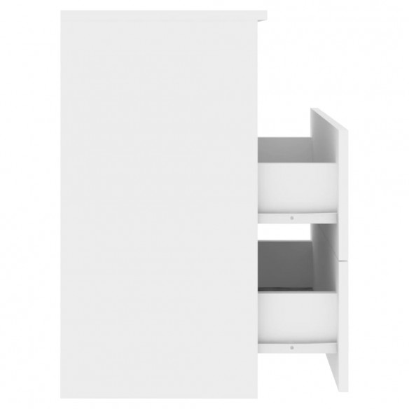 Tables de chevet 2 pcs Blanc 50x32x60 cm