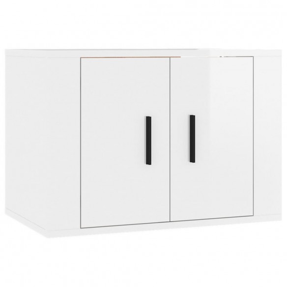 Ensemble de meubles TV 5 pcs Blanc brillant Bois d'ingénierie