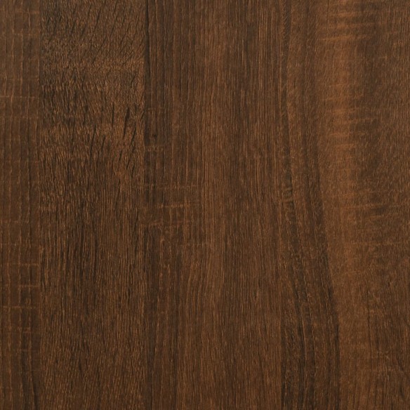 Table de chevet chêne marron 30x60x60 cm bois d'ingénierie