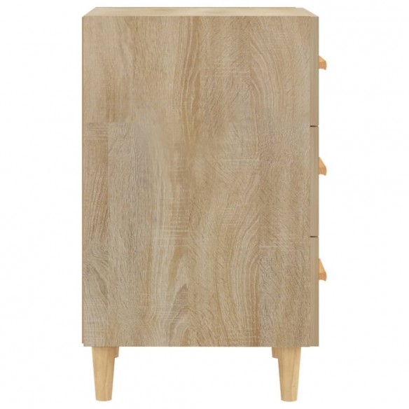 Table de chevet chêne sonoma 40x40x66 cm bois d'ingénierie