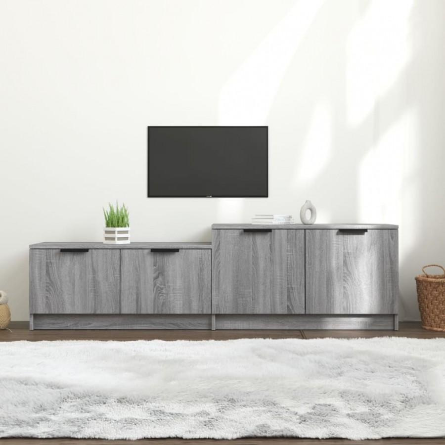 Meuble TV Sonoma gris 158,5x36x45 cm Bois d'ingénierie