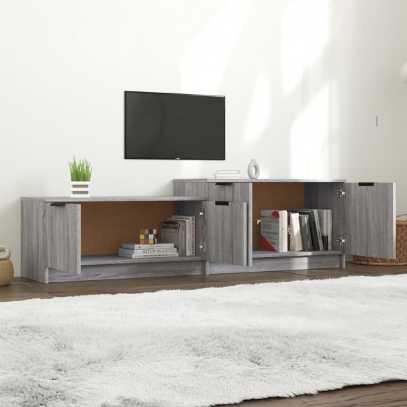 Meuble TV Sonoma gris 158,5x36x45 cm Bois d'ingénierie