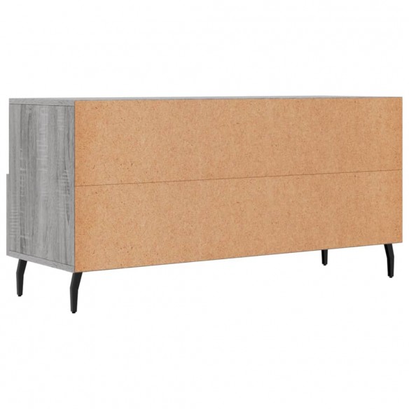 Meuble TV sonoma gris 102x36x50 cm bois d'ingénierie