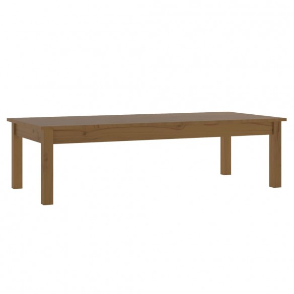 Table basse Marron miel 110x50x30 cm Bois massif de pin