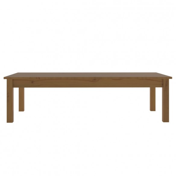 Table basse Marron miel 110x50x30 cm Bois massif de pin