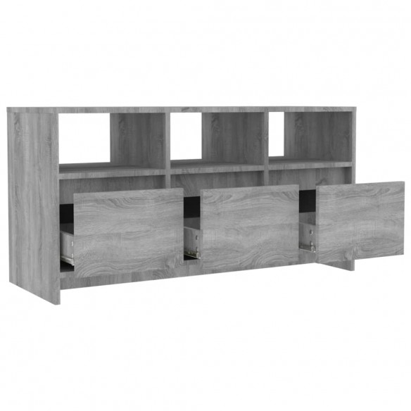 Meuble TV Sonoma gris 102x37,5x52,5 cm Aggloméré