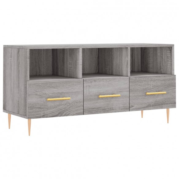 Meuble TV sonoma gris 102x36x50 cm bois d'ingénierie