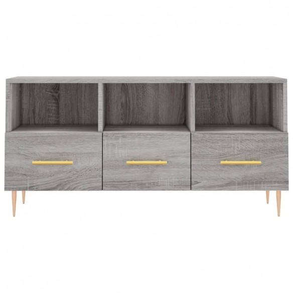 Meuble TV sonoma gris 102x36x50 cm bois d'ingénierie