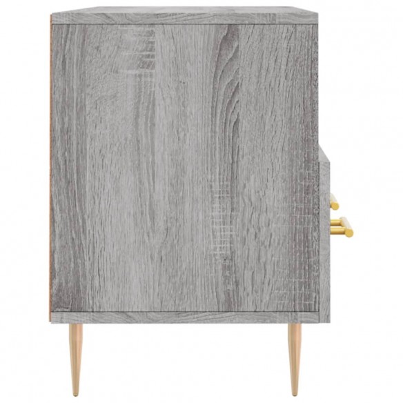 Meuble TV sonoma gris 102x36x50 cm bois d'ingénierie