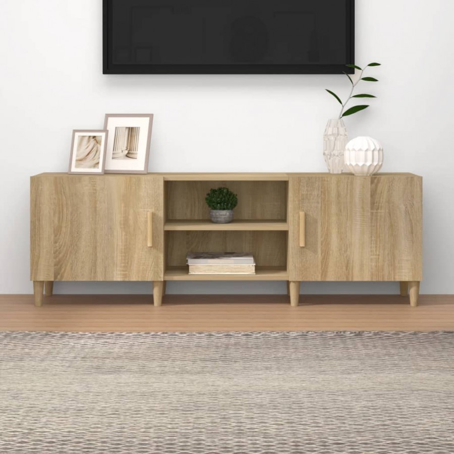 Meuble TV Chêne sonoma 150x30x50 cm Bois d'ingénierie