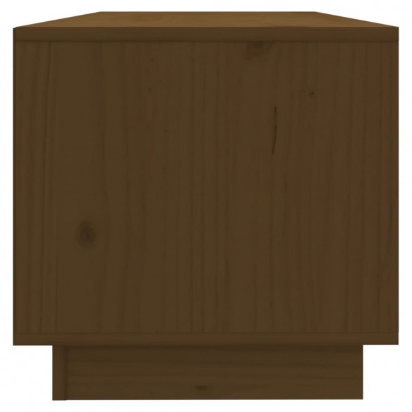 Meuble TV Marron miel 90x35x35 cm Bois de pin massif