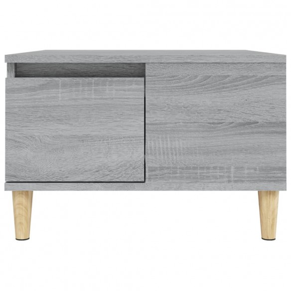 Table basse sonoma gris 55x55x36,5 cm bois d'ingénierie