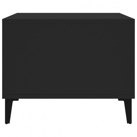 Table basse Noir 60x50x40 cm Bois d'ingénierie