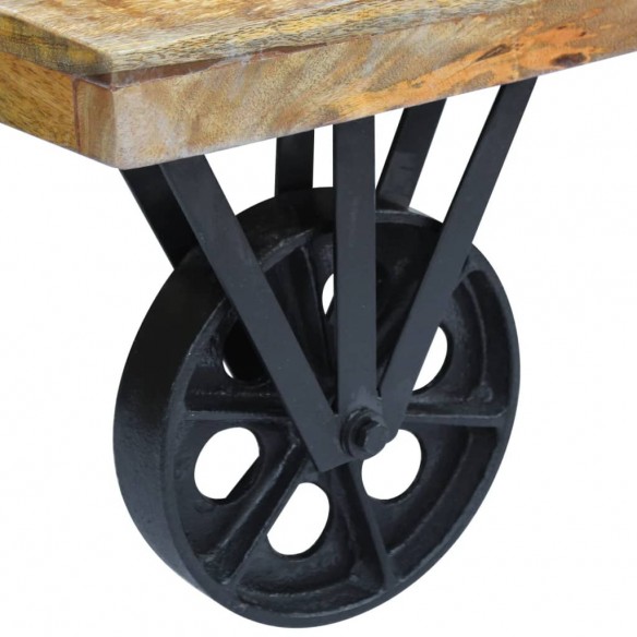 Table basse en bois de manguier 120 x 60 x 30 cm