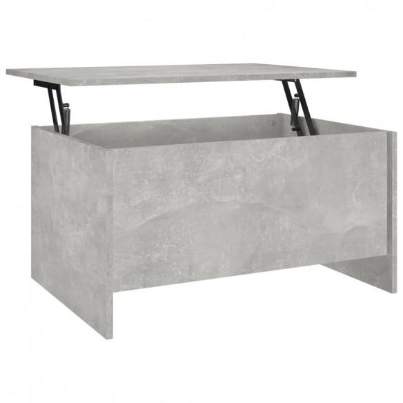 Table basse Gris béton 80x55,5x41,5 cm Bois d'ingénierie