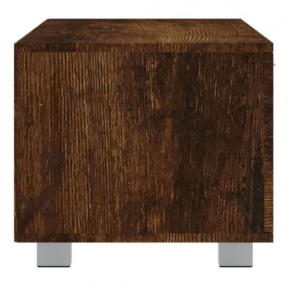 Meuble TV Chêne fumé 140x40,5x35 cm Bois d'ingénierie