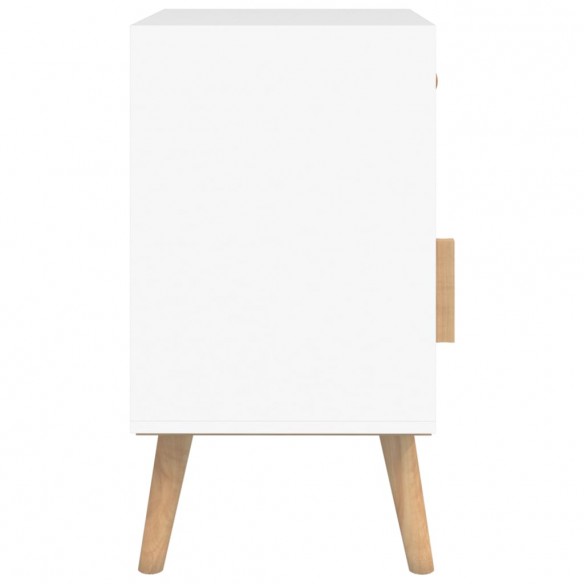 Tables de chevet 2 pcs blanc 40x30x55 cm bois d'ingénierie