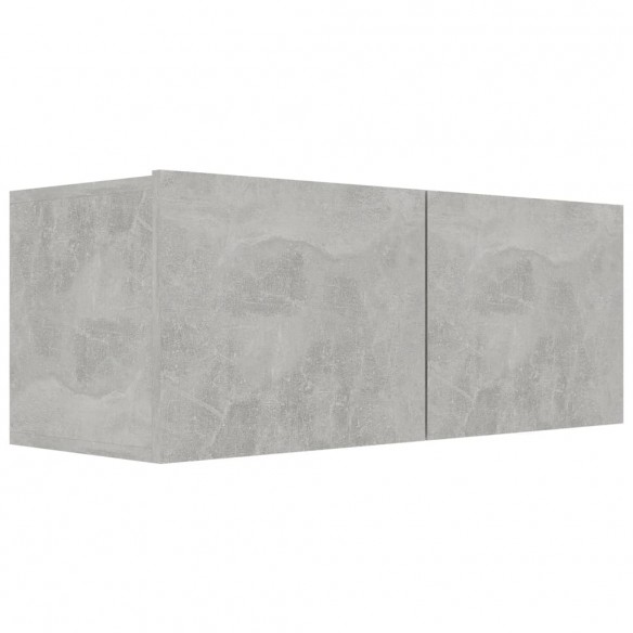 Ensemble de meubles TV 8 pcs Gris béton Aggloméré