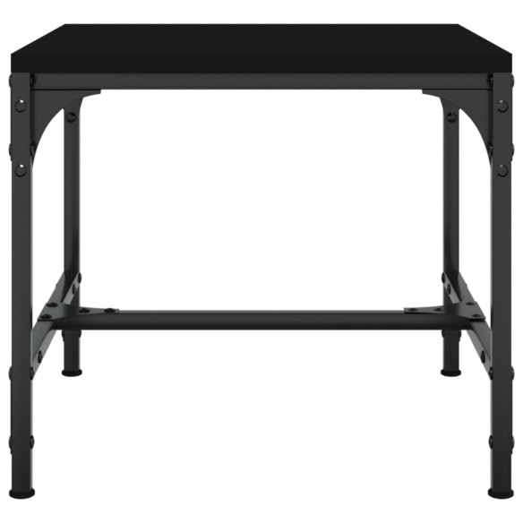 Table basse Noir 50x50x35 cm Bois d'ingénierie
