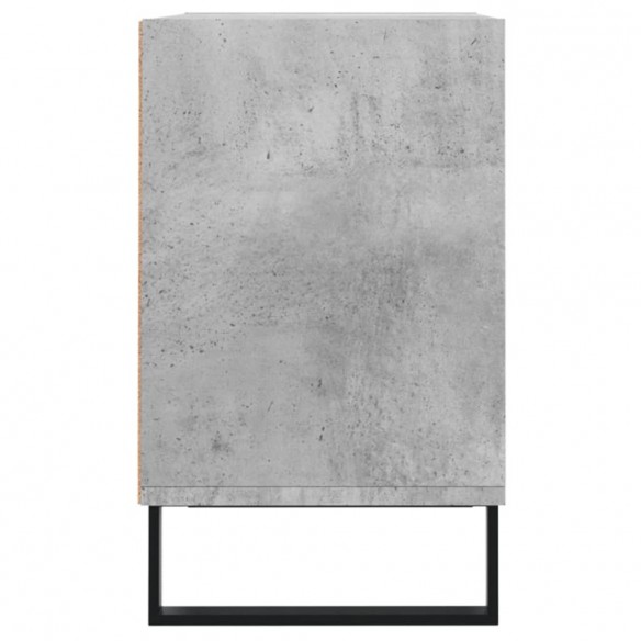 Meuble TV gris béton 69,5x30x50 cm bois d'ingénierie