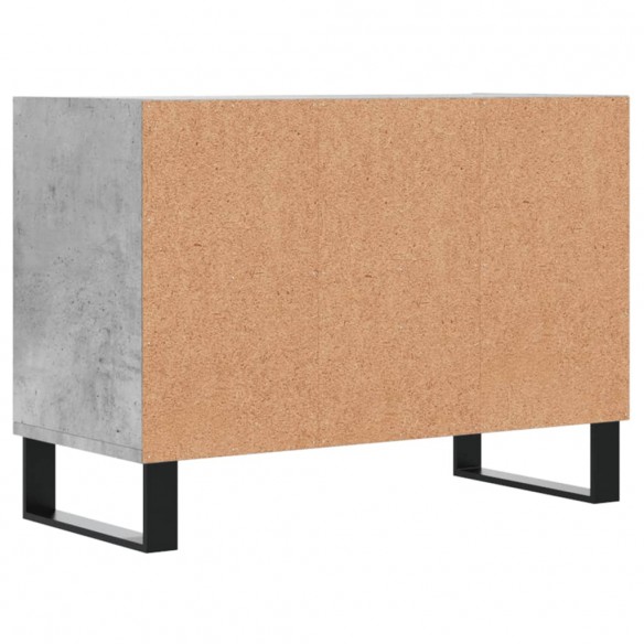 Meuble TV gris béton 69,5x30x50 cm bois d'ingénierie