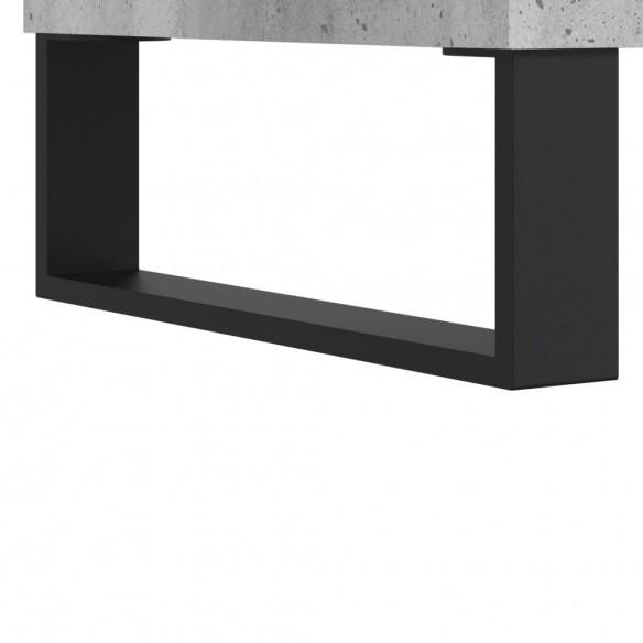 Meuble TV gris béton 69,5x30x50 cm bois d'ingénierie