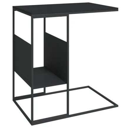 Table d'appoint Noir 55x36x59,5 cm  2