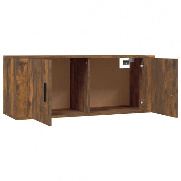 Ensemble de meubles TV 2 pcs Chêne fumé Bois d'ingénierie