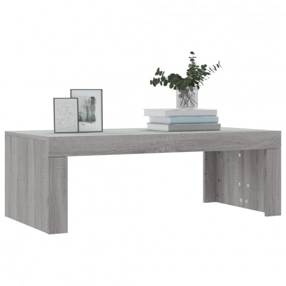 Table basse sonoma gris 102x50x36 cm bois d'ingénierie