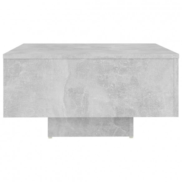 Table basse Gris béton 60x60x31,5 cm Aggloméré