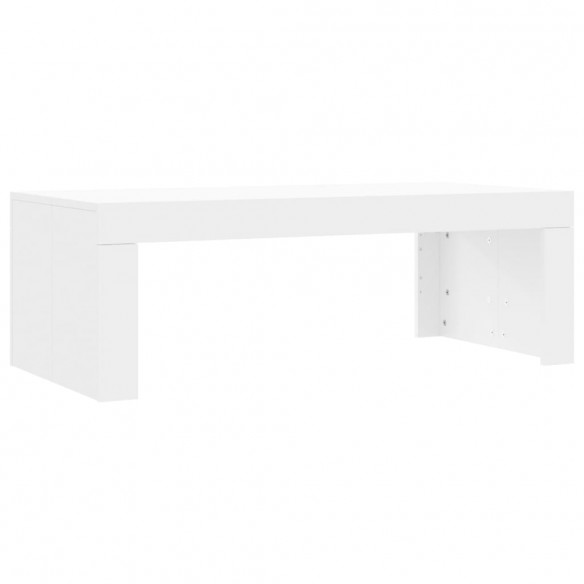 Table basse blanc 102x50x36 cm bois d'ingénierie