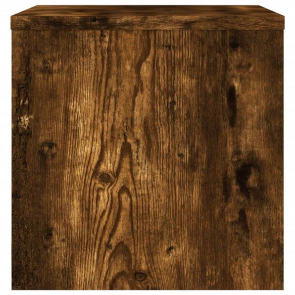 Table de chevet Chêne fumé 40x30x30 cm Bois d'ingénierie