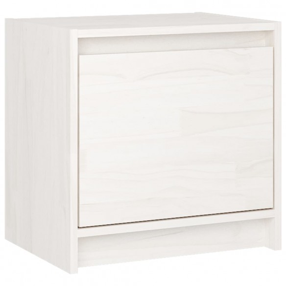 Tables de chevet 2 pcs Blanc 40x30,5x40 cm Bois de pin massif