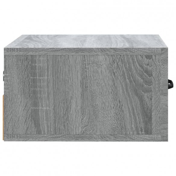 Table de chevet murale Sonoma gris 35x35x20 cm