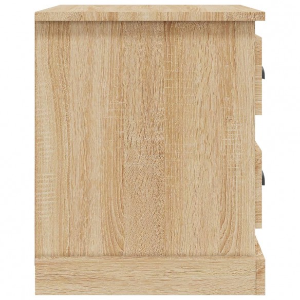 Table de chevet chêne sonoma 39x39x47,5 cm bois d'ingénierie