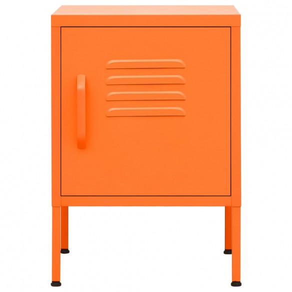 Table de chevet Orange 35x35x51 cm Acier