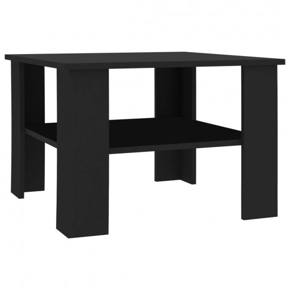 Table basse Noir 60 x 60 x 42 cm Aggloméré